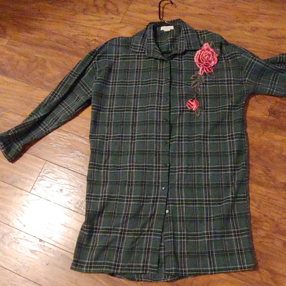 Passport shirt dress